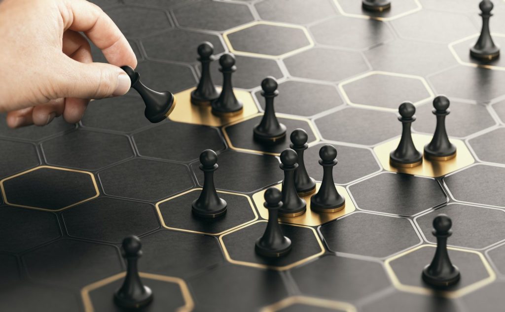 Tablero de ajedrez representando estrategia